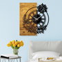 Wallity Wooden Clock 14 Nogal y Negro